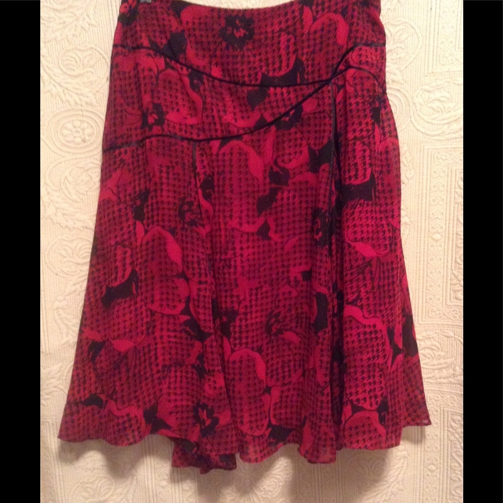 Red and black Skirt