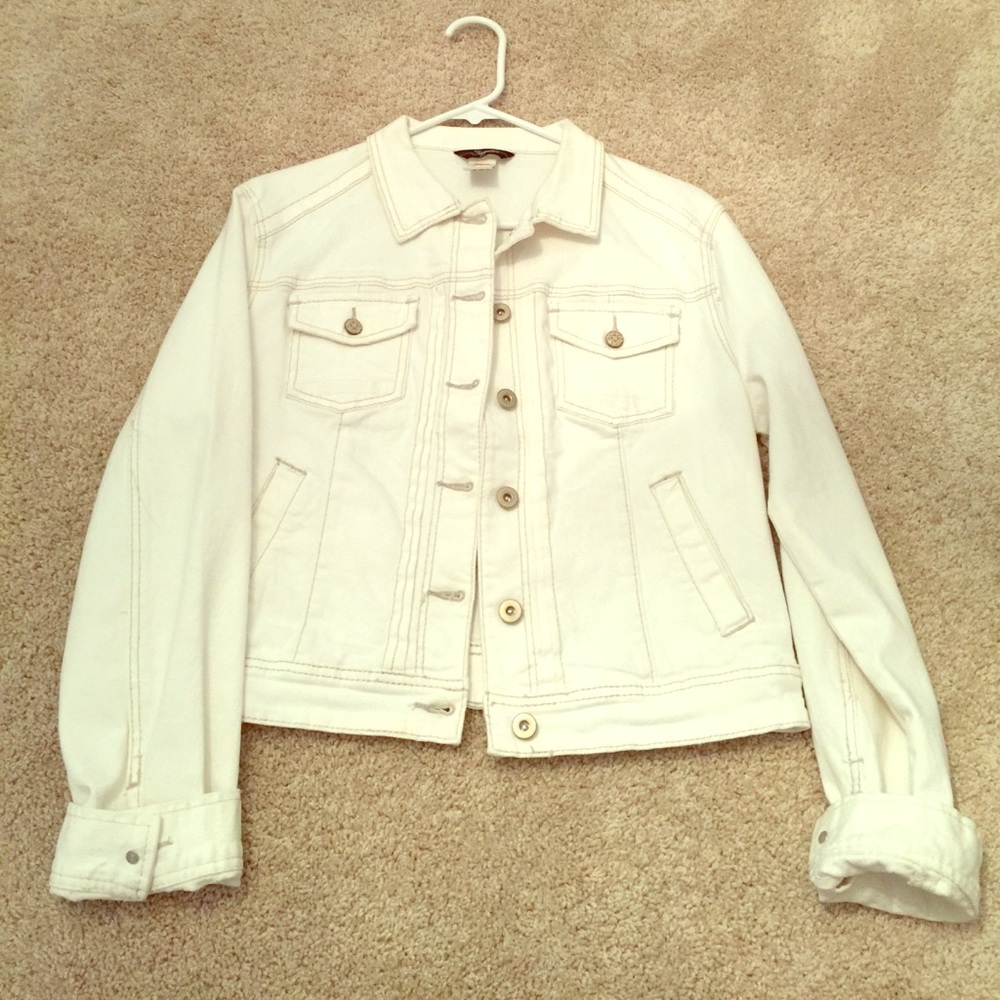 White denim jacket