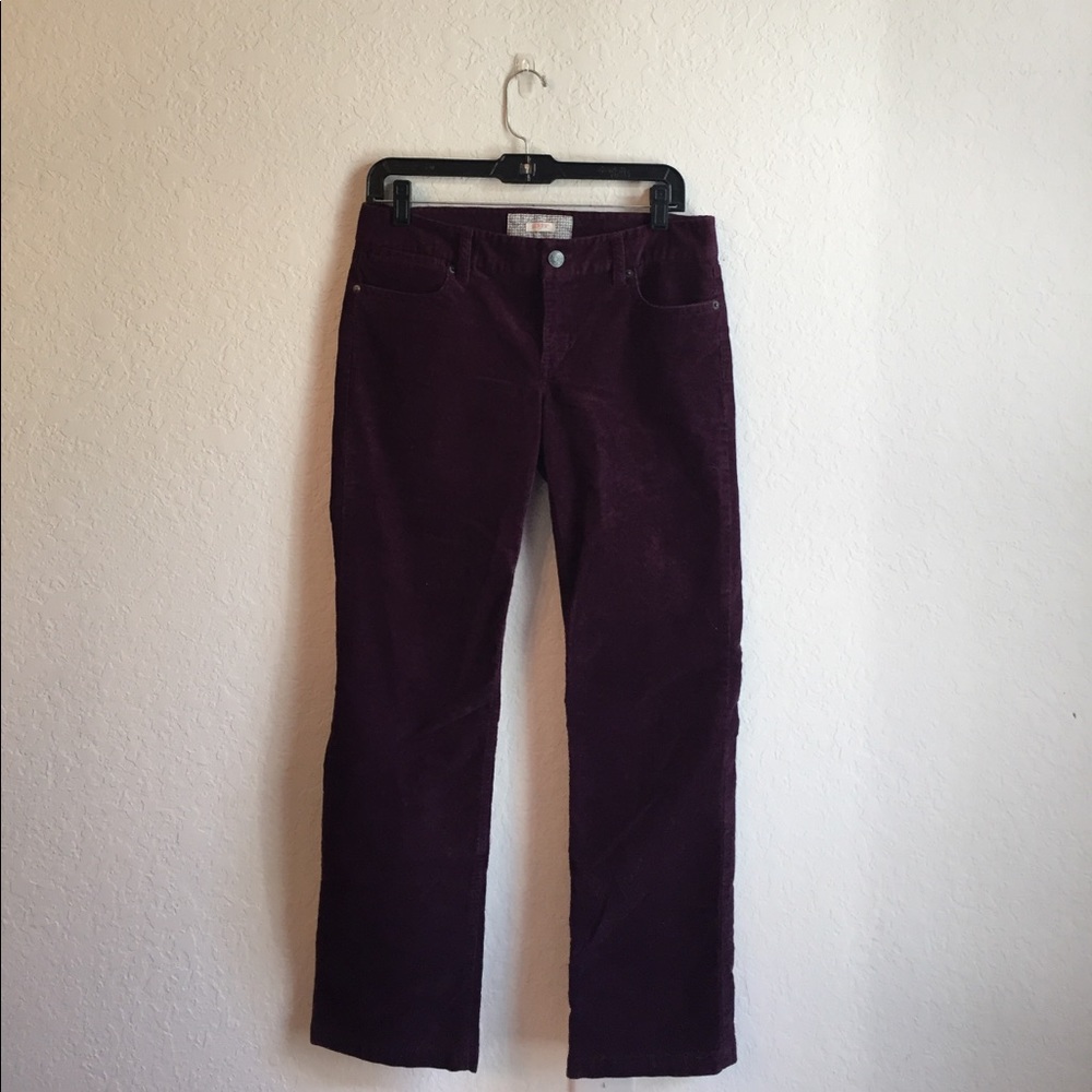 J. Crew Bootcut Purple corduroy Pants/trousers