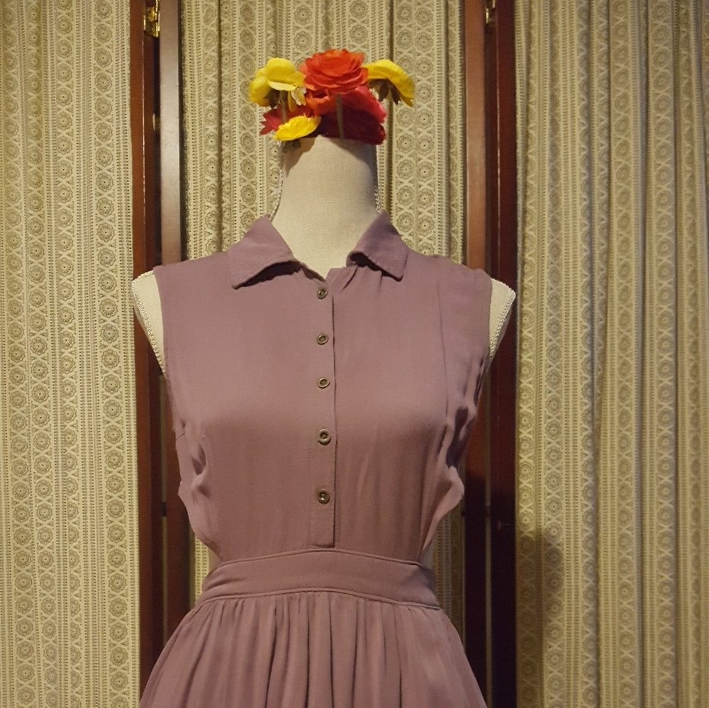 Black Poppy cut-out dress. Pockets!