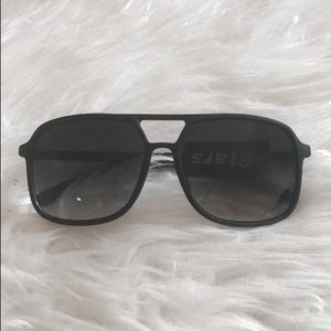 Matte black sunglasses