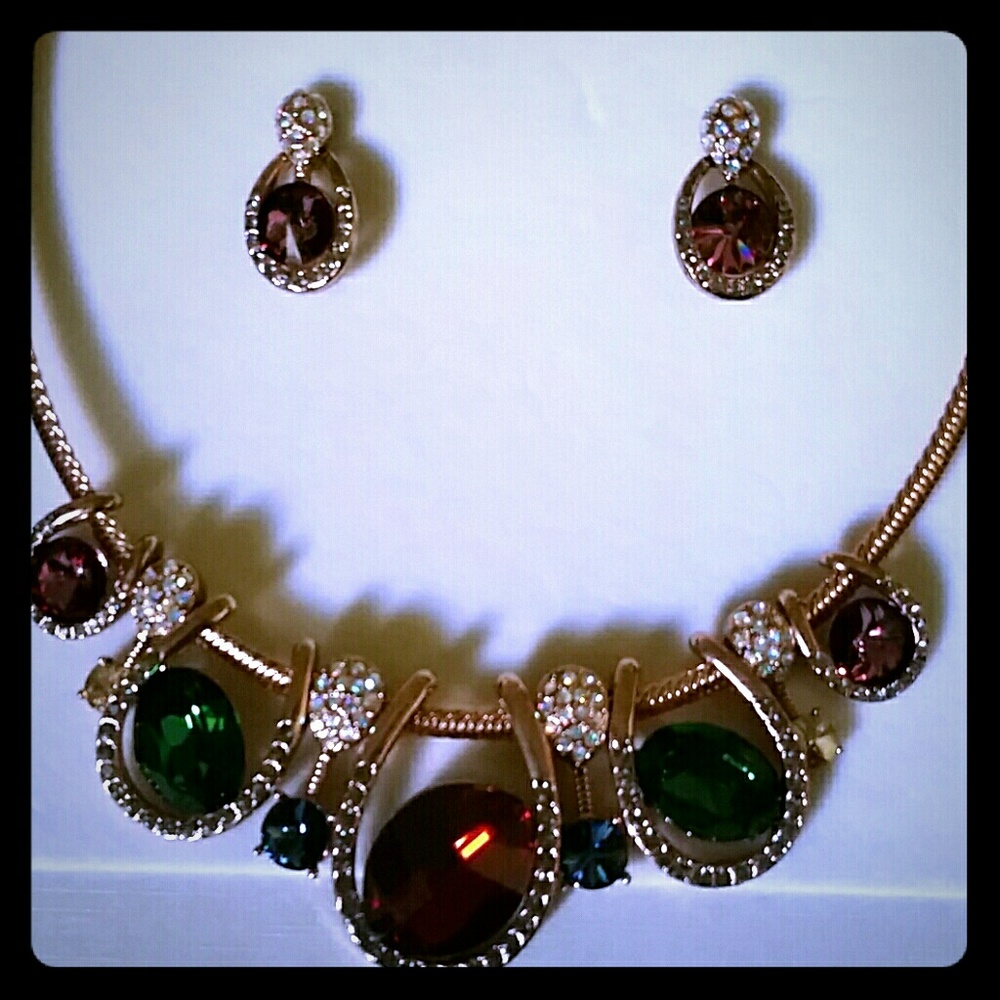 Chic Necklace and Earrings Set