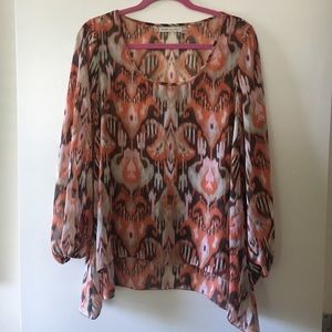 Chelsea and Violet Printed LS Top