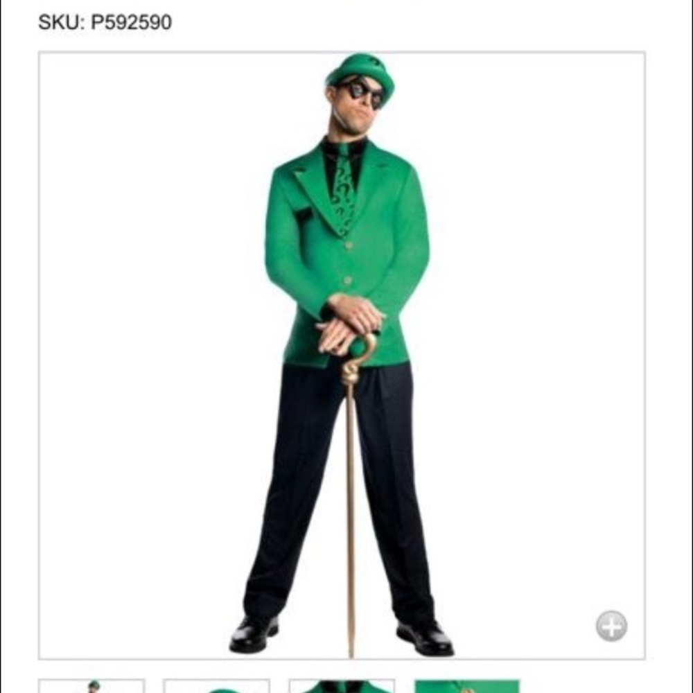 Men's riddler costume