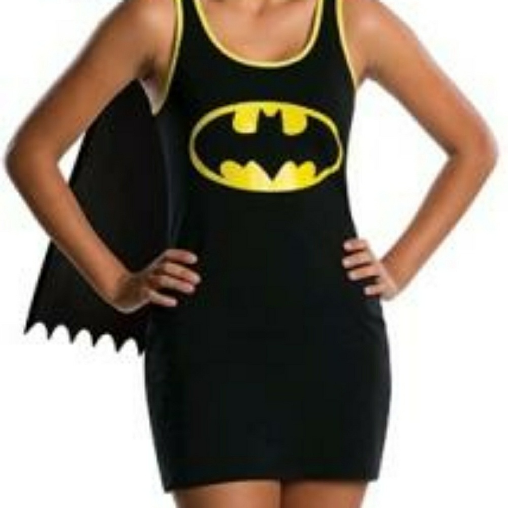 Batgirl Tank Dress with Cape