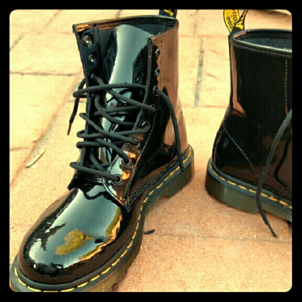 Dr. Martens 1460 Black Patent Leather Boots