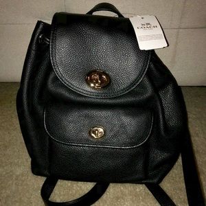 NEW WITH TAGS Coach Mini Backpack in Black