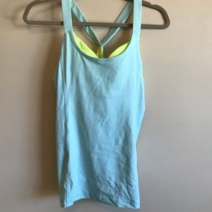 Workout padded athletic top