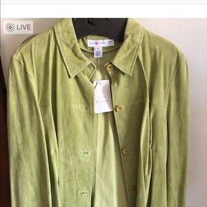 Saks Fifth Avenue suede car jacket