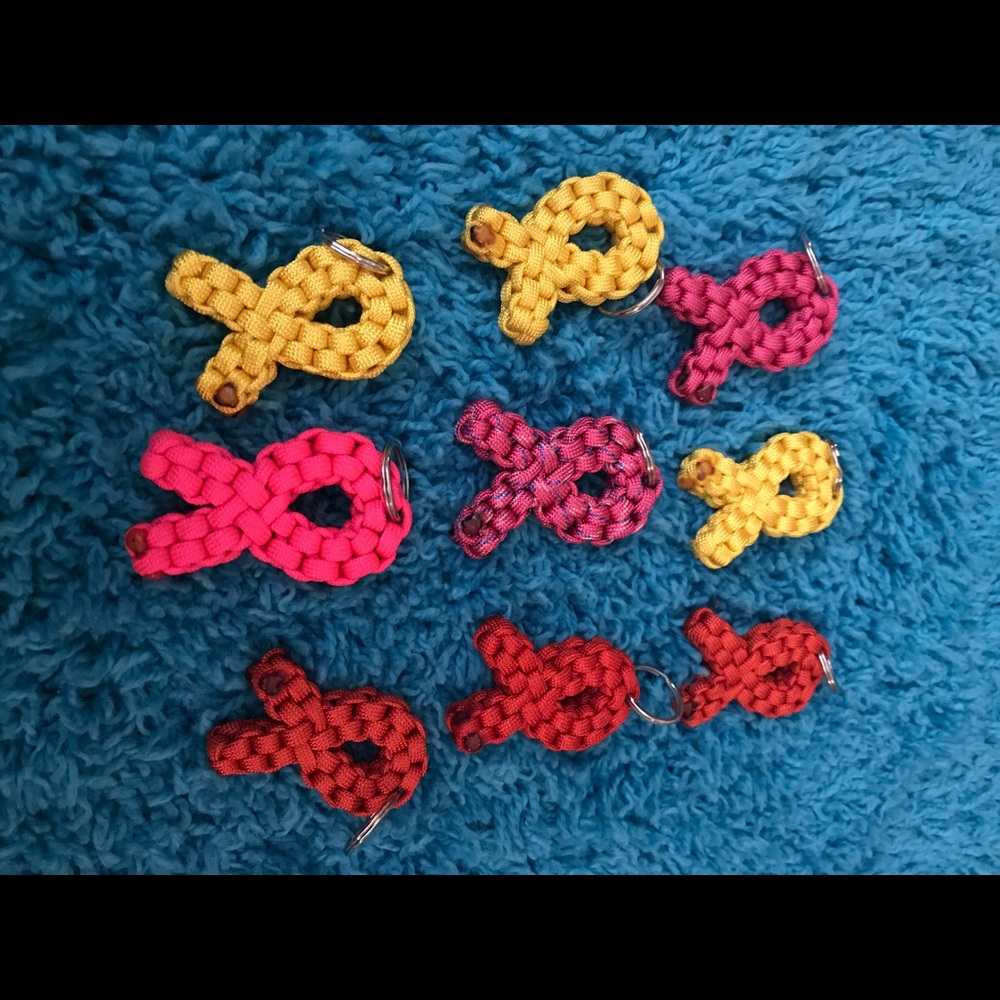 Handmade ribbons.