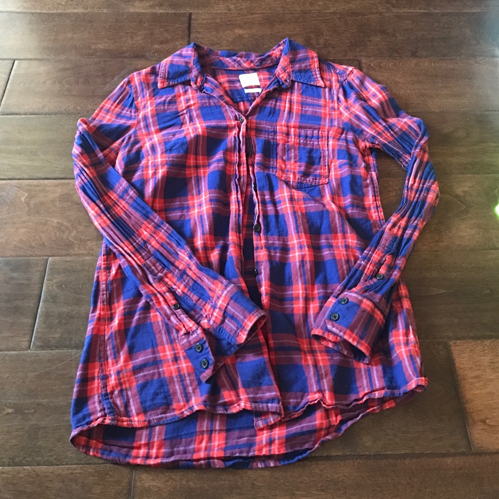Gap fitted boyfriend flannel