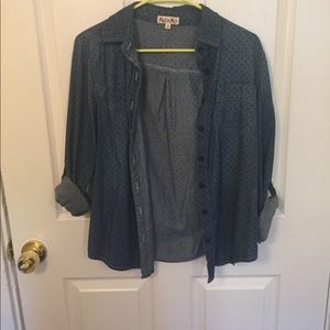 Denim colored button up