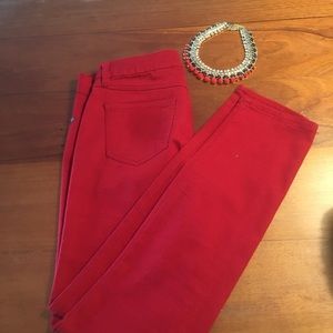Red Skinny Jeans