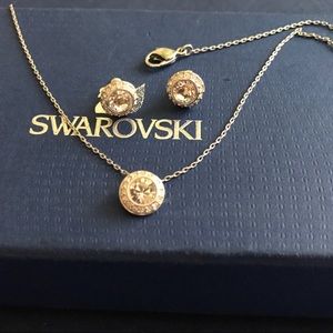 Swarovski angelic necklace and earrings