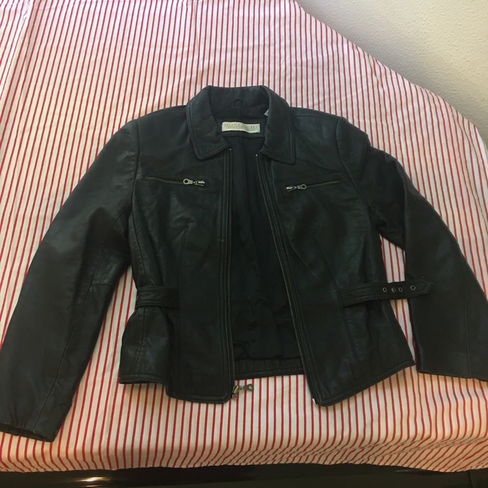 Valerie Stevens Black Lamb jacket/skirt