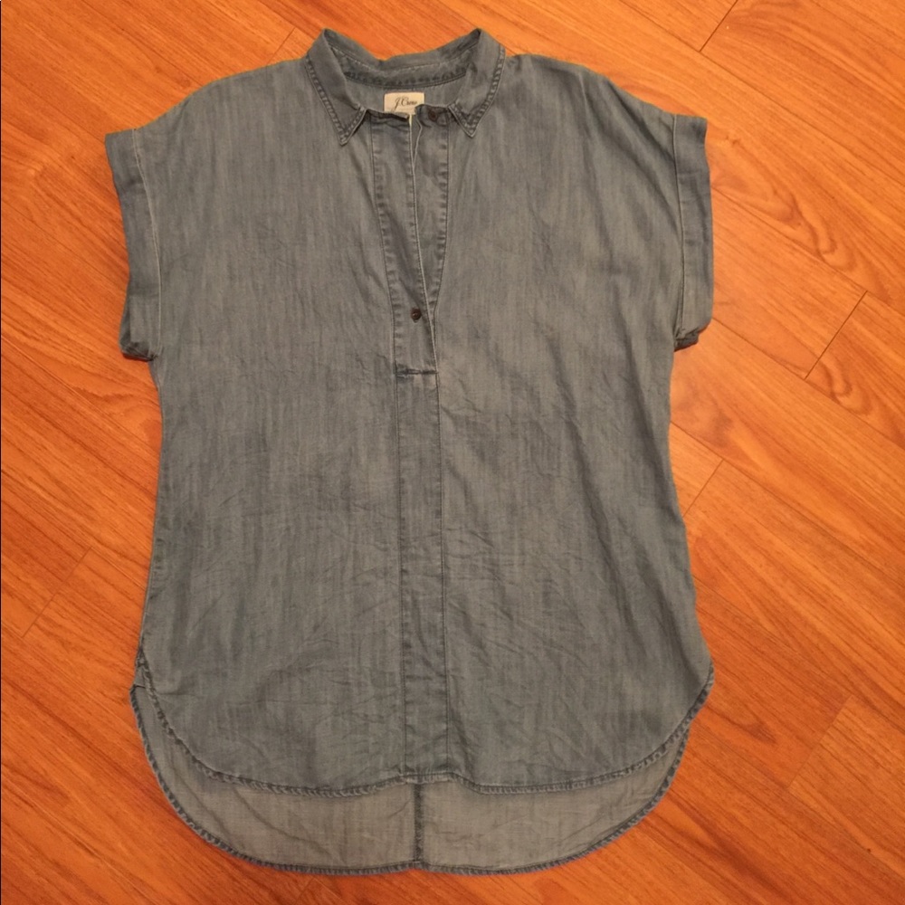 J. Crew Chambray Top