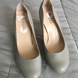 Gray Guess heels, size 6.