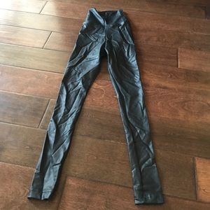Faux leather leggings