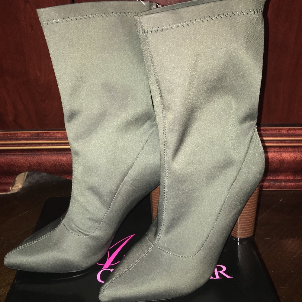 Army Green Booties