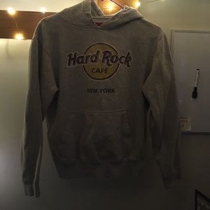 Light Grey Hard Rock Cafe Pullover Hoodie