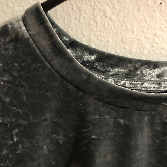 Bershka Crushed Velvet tee - Picture 4 of 4