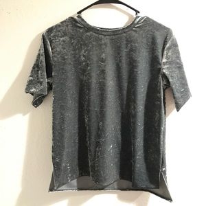 Bershka Crushed Velvet tee