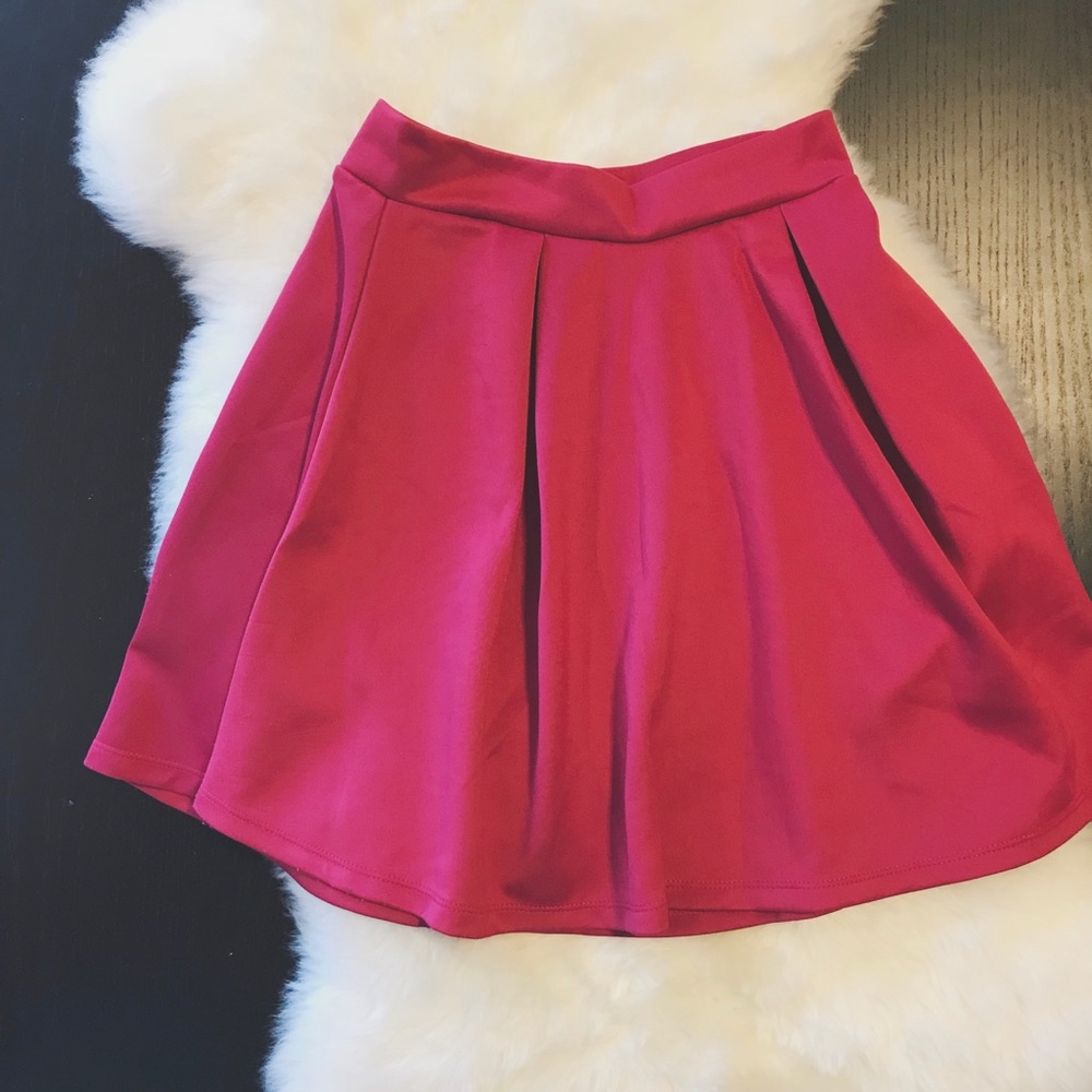 Charlotte Russe Pink Skater Skirt