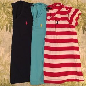 SOLD Bundle of 4 Ralph Lauren V Necks