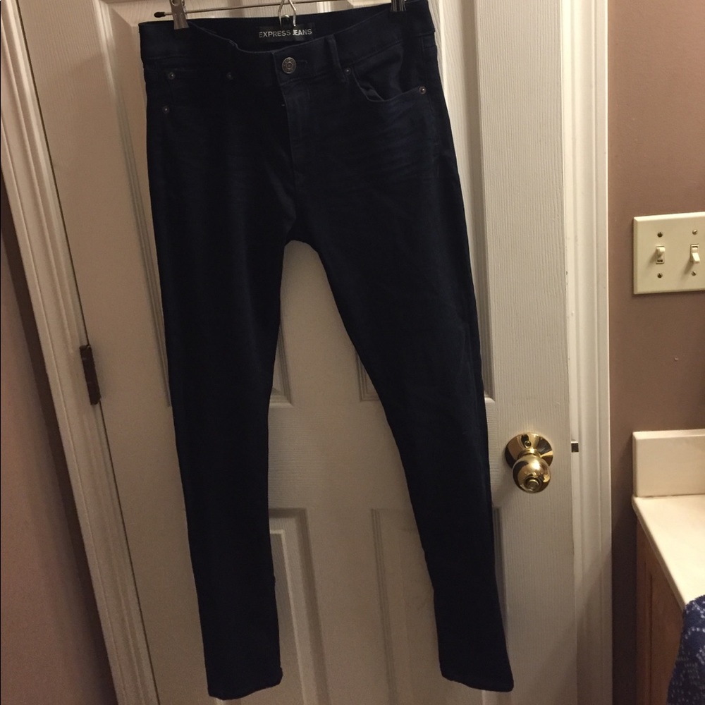 Express Dark Wash Skinny Jean Legging 8r