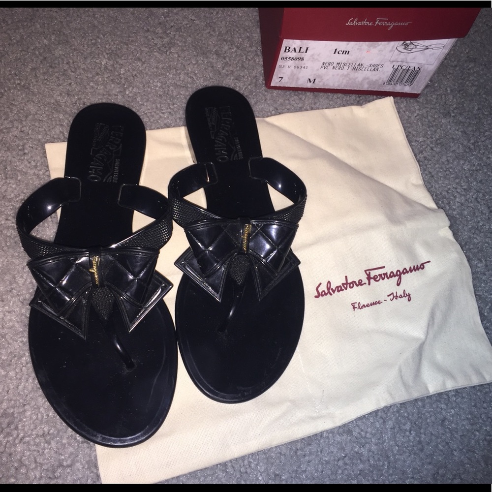 Salvatore ferragamo jelly sandals