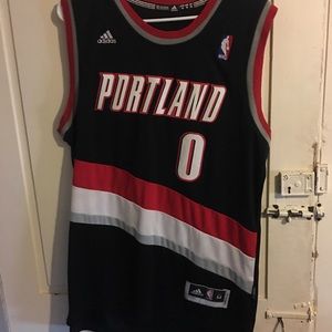 Portland Trailblazers Damian Lillard Adidas jersey