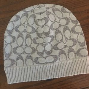 Coach sparkly beanie