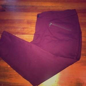 Torrid burgundy skinny pant