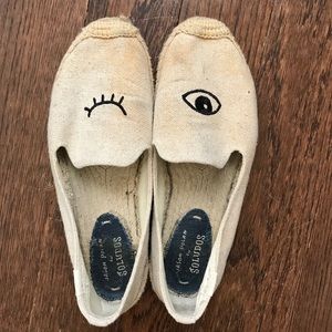 Used winky face soludos espadrilles