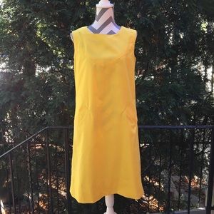 🌹 vintage 🌹 Yellow linen dress with pockets 🌹 vintage 🌹 Yellow linen dress with pockets