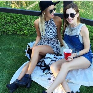 Patterned romper from boutique store