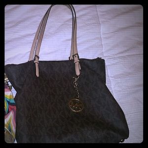 Michael Kors Large leather Jet Set tote