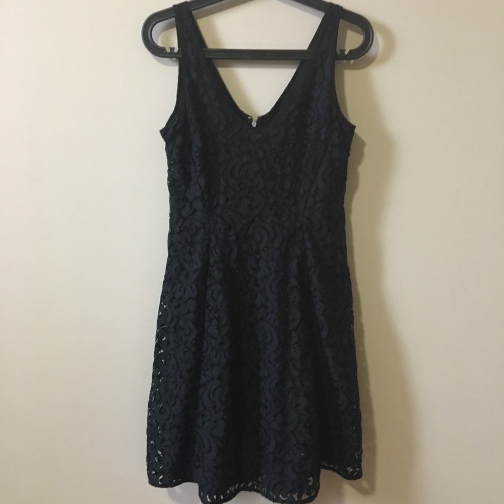 Anne Taylor Loft Navy Lace dress