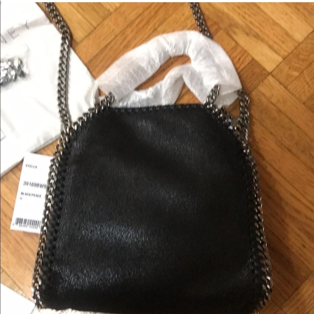 ⚡SOLD⚡NEW STELLA MCCARTNEY JEWELED PEACE FALABELLA - Picture 6 of 8