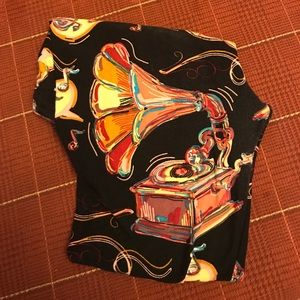 Lularoe Leggings OS - record player - turntable