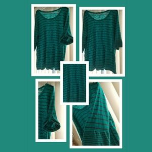 Green Striped top