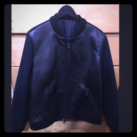 Valentino men’s leather bomber jacket