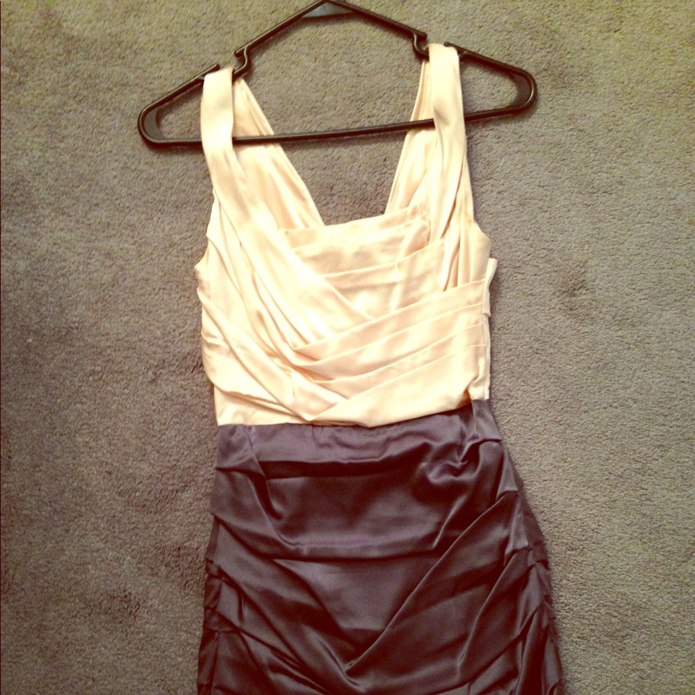 Pink and gray silky dress size 0