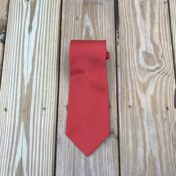 Van Heusen Mens Tie Fashion Red Tie All Silk USA - Picture 5 of 8