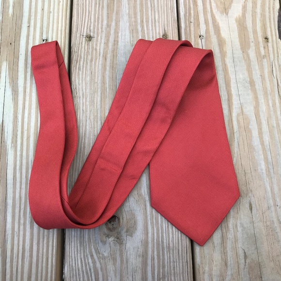 Van Heusen Mens Tie Fashion Red Tie All Silk USA - Picture 4 of 8