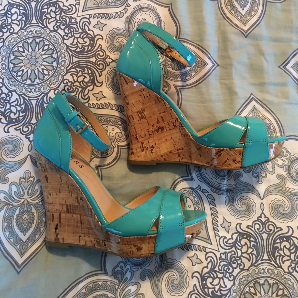 Guess Blue Wedges💙