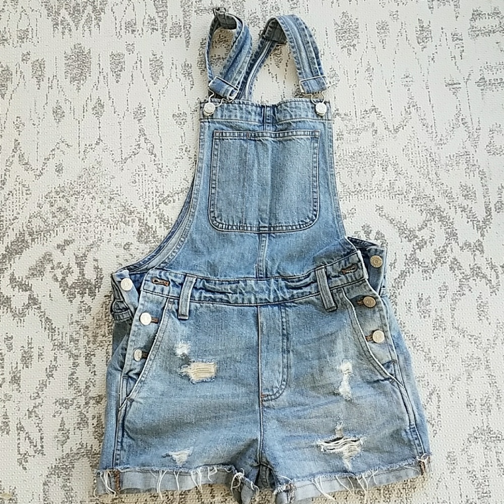 Madewell overall shorts xs