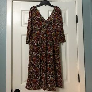 Romy XL Floral knit dress. Gorgeous Fall Colors