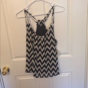 NWT Black and white tank top