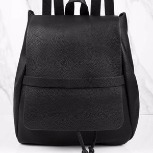 Black Faux leather backpack